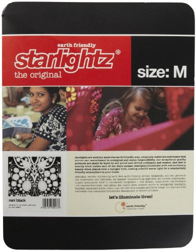 Starlightz rani black & white schwarz weiß Papierstern Weihnachtsstern 60 cm von earth friendly