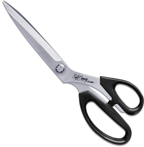 CANARY Japanese Fabric Scissors Japanese Stainless Steel 10.5 Inch, Professional Sewing Scissors, Heavy Duty Pro Fabric Shears, Made in Japan, Silver (SC-265)