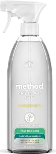 Method Daily Shower Spray Cleaner, Eucalyptus Mint, For Showers, Tile, Fixtures, Glass and Tubs, fl 28 oz (Pack of 1)