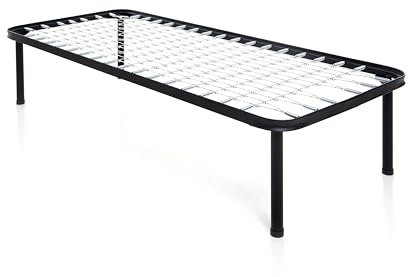 DOLCI SOGNI Rete Letto Singolo Struttura 80x190, Rete a Molle Elastiche Altezza 35 cm, Maglia Metallica Antiaffossamento, Massimo Comfort e Supporto, 100% Made in Italy