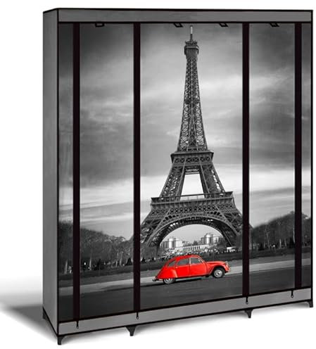 IDMarket XXL-Kleiderschrank Paris, Stoff