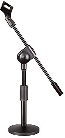 Weymic® Iron Base Universal Microphone Holder Suspension Boom Scissor Arm Stand with Mic Clip for Meetings, Lectures, Podcasts, and More (type III)