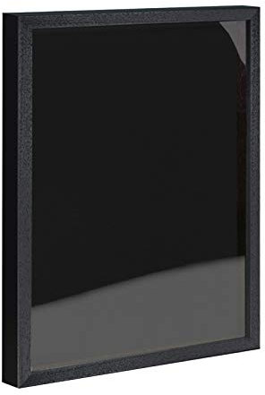 Objektrahmen 1,5 cm tiefer Bilderrahmen aus Massivholz VARIO36 inkl. Gratis Zugabe 80x100 cm Schwarz matt (lackiert)