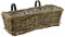 Blumenkasten, Planzkasten, Balkonkasten, Balkonpflanzer Rattan, mittel 46 x 18 x 15 cm