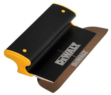 DEWALT Hoja de desnatado para paneles de yeso, 10 pulgadas, grado profesional, construcción de aluminio extruido y acero inoxidable europeo, tapas de extremo de alto impacto, placa de yeso Gyprock,