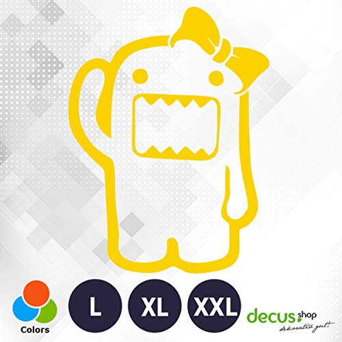 Decus Domo Girl XL 0135 (gelb) // Sticker OEM JDM Style Aufkleber