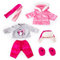 Bayer Design 84613AA Puppenkleidung, Puppenoutfit, mehrteilige Puppenanziehsachen, Winterset, Puppenzubehör