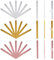 AHANDMAKER 30 Stück Wiederverwendbare Acryl Cake Pop Stiele Eisstiele, Goldene Silber Rose 3 Farben Eisstiele Plastik Spiegel Sticks EIS Cakesicle Sticks, für DIY Magnum Kuchen EIS Dessertherstellung