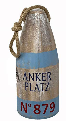 maritime Holz Serie Shabby ┼ Bilderrahmen diverse Ausführungen ┼ Holz Boje ┼ Leuchtturm ┼ Anker (Holz Boje Meerweh 31x12x12cm)