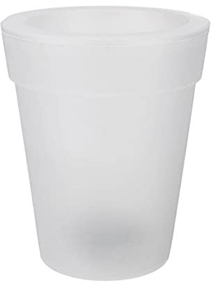 Happyyami Solaire Propulsé Flowerpot Lueur dans Le Foncé Planteurs LED Planteurs Pots en Plein Air Lumineux Minuscule Pots De Fleurs pour La Décoration De Jardin