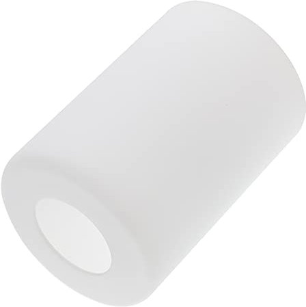 ibasenice 1stk Lampenschirm Aus Glas Lampenabdeckungen Aus Zylinderglas Deckenleuchtenabdeckung Stehlampenabdeckung Lampenschirm Stehlampe Ersatz Lampenschirm Wand E27 Hängend Tisch Weiß
