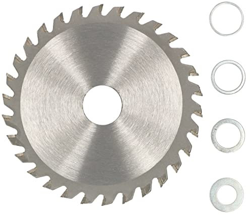 KOTARBAU® Lame de scie en métal dur pour coupe de bois, 30 dents, diamètre 125 mm, avec bagues de réduction