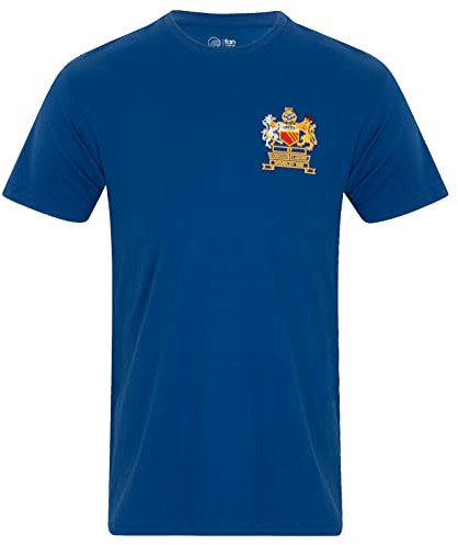 fan originals Manchester Crest T-Shirt Mens 1968 European Colours Blue