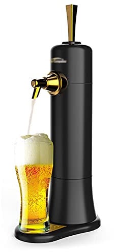 RISELY Beer Dispenser, Portable Cocktail Fine Foam Dispenser with 40000S/sub-high Frequency Vibration and Cooling Function, Converts Any Can or Bottle Into Draft, for Father Son Man Gift