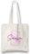 Genérico Bolsa Tote Personalizada Inicial y Nombre Asas Largas Multiuso Compra Tote Bag Bolso Shopper