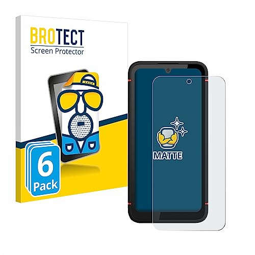 BROTECT Schutzfolie für Gigaset GX4 | 6 Stück Entspiegelnder Displayschutz Made in Germany Matte Displayschutz-Folie Anti-Reflex Anti-Fingerprint Einfache Montage