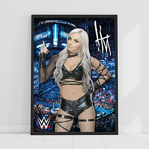Themed WWE Print – Liv Morgan Crowd Poster Wrestling Wandkunst (A3, 29,7 x 42 cm)
