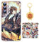 Staremeplz Genshin Impact Hülle für Samsung Galaxy A23 5G Anime Spiel Zhongli Handyhülle [Mit Schlüsselbund und 50pcs Aufkleber] Cartoons Transparent Silikon Case Hülle für Samsung Galaxy A23 5G