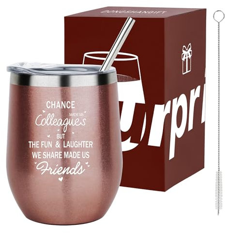 Le hasard a fait de nous des collègues Tumbler,Départ Cadeaux de départ Cadeaux de remerciement pour les collègues Partir Cadeaux pour le nouvel emploi Collègue Gobelet en acier inoxydable 350ml