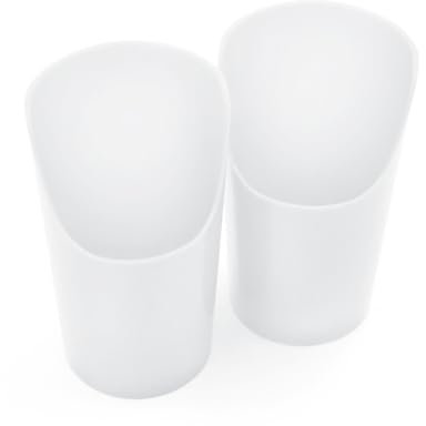 ARK® Trinkbecher felxible mit Nasenausschnitt in verschiedenen Größen und Farben - 2 Stück - 25ml bis 200 ml - einfaches trinken auch ohne Kopf- oder Nackenstütze (200 ml, transparent)