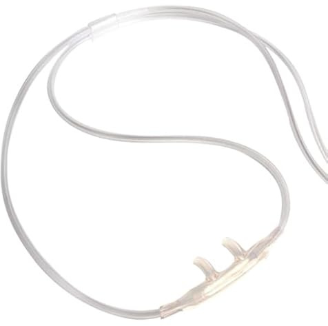 Salter Labs 7Ft Salter Style Adult Oxygen Nasal Cannula with Safe 3-Channel Design, Thread Grip Connector 16SOFTTG-7