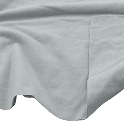 TOLKO Dekomolton Stoff Moltonstoffe Meterware B1 schwer entflammbar | 300cm breit | Vorhänge Hintergrund Fotostudio Messe Theater Bühne Konzert | Baumwollstoffe zum Nähen und Dekorieren (Hell Grau)