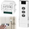 Set di controllo radio per tapparelle, interruttore intelligente per tapparelle, compatibile con interruttore radio 230 V, per tapparelle, tende da sole, interruttore radio composto da telecomando RF