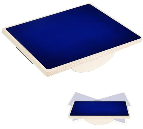 WELSPO Wooden Balance Board, Balancebrett, Büro Wobble Board, ideal für physikalische Therapie, Core Strength Training, und Stehpulte