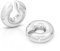 ALEXCRAFT Chunky Ear Cuff Silber Ohrringe Creolen Damen Silver Hoop Earrings für Frauen Freundin Mama