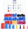 131 STK Gummistopfen Konisch, Silikon Vollgummistopfen Stopfen, Silikon Gummi Sortiment Set, Silikonstopfen Kegellochstopfen zum Abkleben von Löchern Während der Pulverbeschichtung, Gummistöpsel
