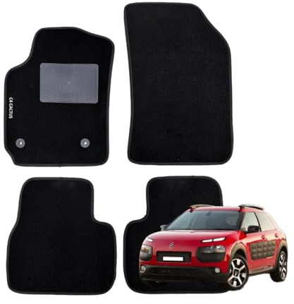 SERIE 4 TAPPETI - TAPPETINI IN MOQUETTE NERI PER C4 CACTUS DAL 2014 IN POI