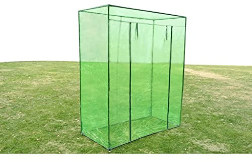 Puraday Gewächshaus 170x80x200 cm - Stahlrahmen PVC Frostschutz Pflanzen Winterschutz Gemüsehaus Treibhaus Winterfest Gerätehaus Tomatenhaus Winterschutzzelt