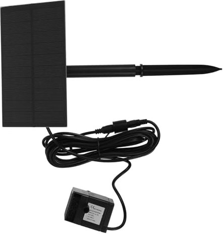 POPETPOP Solarbrunnen Für Draußen Mit Erdspieß Solar-vogelbadbrunnen Solarwasserpumpe Für Garten Und Terrasse Solarbetriebener Teichbrunnen Mit Einfacher Installation Kompakt Und Stabil