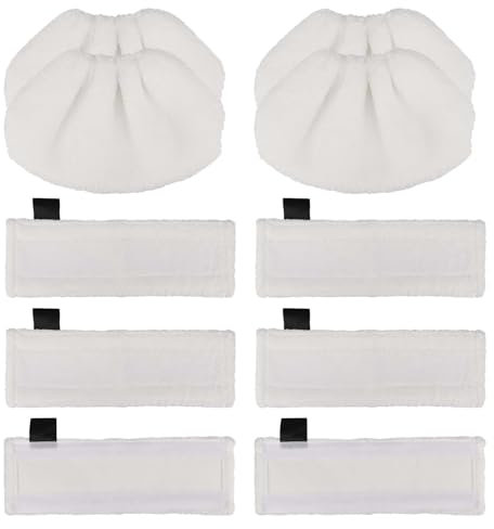 SC4 Paños para Kärcher EasyFix SC1 SC2 SC3 SC4 SC5 Accesorios para Limpiadora de Vapor para Kärcher SC2, 6 paños para boquillas de suelo + 4 paños para boquillas manuales