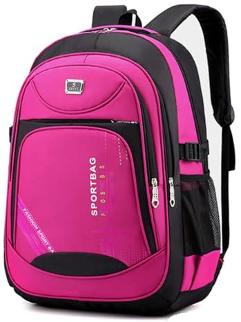 GIL-DESIGN Rucksack Wanderrucksack Wasserdicht Outdoor Damen Herren Schultasche Laptop M7 (Pink)