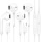 USB C Headphones for iPhone 16 15, Wired Earbuds USBC for iPad Pro Air Mini, iPad 10th, MacBook, Type C Earphones for Samsung, Google Pxiel, Lenovo, Dell, in Ear Headphones, Microphone, Volume Control