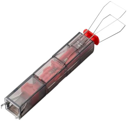 Jvjggag Keycap Puller, Keyboard Cleaning Tool, Mechanical Keycap Remover, Ergonomic Design, Sturdy ABS and Stainless Steel, Waterproof Feature, Workplace Home Use, 4.33 Inches, Red