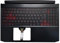 Laptop UK Keyboard Compatible for Acer Nitro 5 AN515-57 Red Font Backlit Palmrest Upper Cover Case