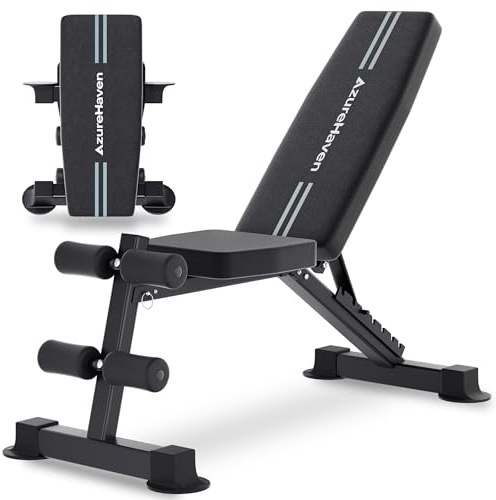 Hantelbank Klappbar Verstellbar, Multifunktions Trainingsbank Schrägbank für Ganzkörper-workout, 7 in 1 Fitnessbank für zu Hause oder im Fitnessstudio, 360kg Gewichtskapazität (Kilogramm, 360)