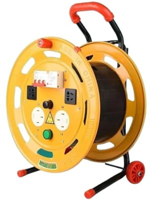 KONGMM Kabeltrommel, Manueller Empfang und Abla der Kabeltrommel, tragbare e Rolle for faserkabel, Netzwerkkabel, Signal, Rollenaufnahme, Leere Rolle(1 UK)