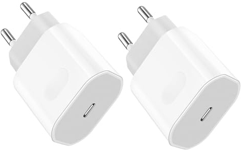 USB C Ladegerät, 25W Netzteil Adapter Stecker für iPhone 17/17 Pro/17 Pro Max/16 15 14 13 12 11 Pro Max Plus Air Mini/17e 16e /SE/XR/X/iPad,2 Pack USBC Ladestecker Netzstecker Schnellladegerät Charger