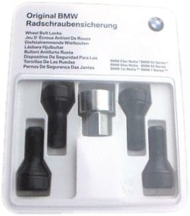 Original BMW Radsicherungsschrauben HIGH Felgenschlösser für viele BMW Fahrzeugmodelle mit M12 x 1,5