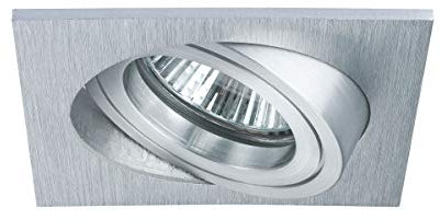 Paulmann Premium EBL Set Drilled Alu eckig schwenkbar. 3x35W 105VA 230/12V GU5.3 51mm Alu geb.