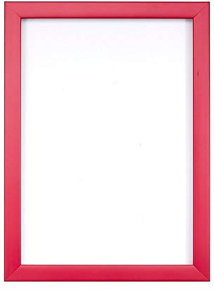 Cadre photo/ Cadre pour Poster de couleurs Arc-en-ciel – Avec un Support en MDF – Avec une Feuille Perspex Incassable à Styrène et d’une Grande Clarté – Rose – A4