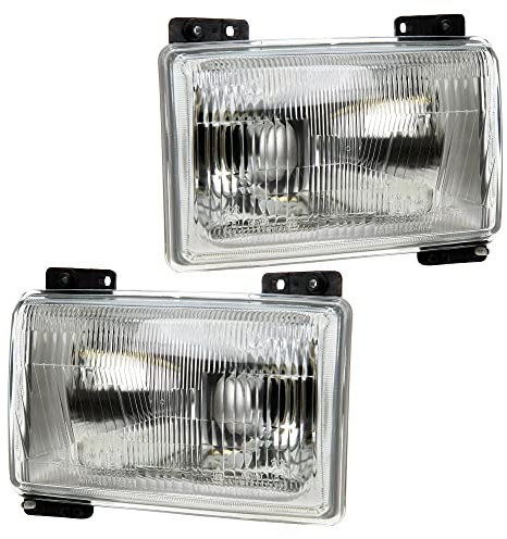 BESTPRICE 2x Hauptscheinwerfer vorne links + rechts H4 Frontscheinwerfer, Kompatibel mit CITROËN C25 Kasten (280_, 290_), FIAT DUCATO (290_), PEUGEOT J5 (290P)