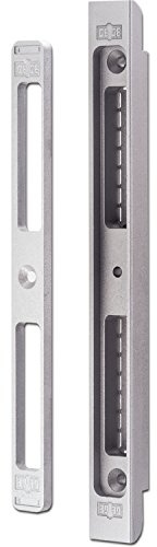 Schließblech verstellbar SB.VAR.7 z.Einfräsen,Rad. 3,5 mm,Zamak Edelstahl-Effekt