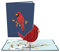Lovepop Cardinal Pop Up Karte 3D Karte Geburtstagskarte Trauerkarte Tierkarte Vogel Karte