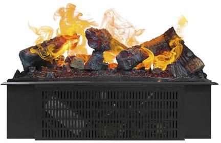 Xaralyn Wasserdampfkamin Cassette 600 - Einbaukamin mit Wasserdampf - einstellbare Flammenhöhe - Fernbedienung