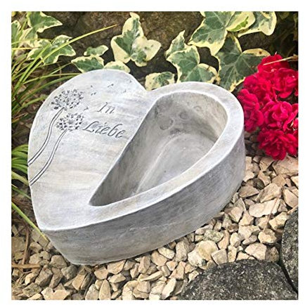 Herz Pflanztopf Pflanzgefäß Pflanzschale Gartendekoration Grabschmuck In Liebe