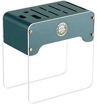 Fjb*dfgh Empty Knife Block Holder for Kitchen Display Modern Design Tools Storage Rack Stand Glass Wood XinDZ-1209